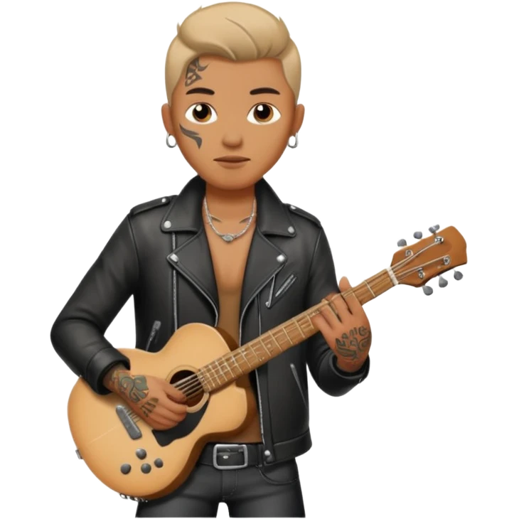 tatooed guitarist emoji