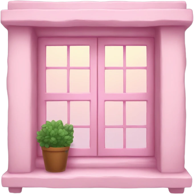 Cosy pink window emoji