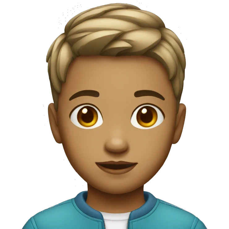 child short hair emoji