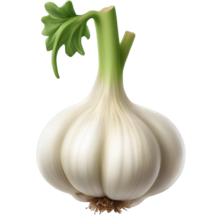 Pouncing garlic emoji