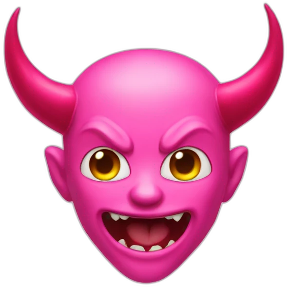 pink devil emoji