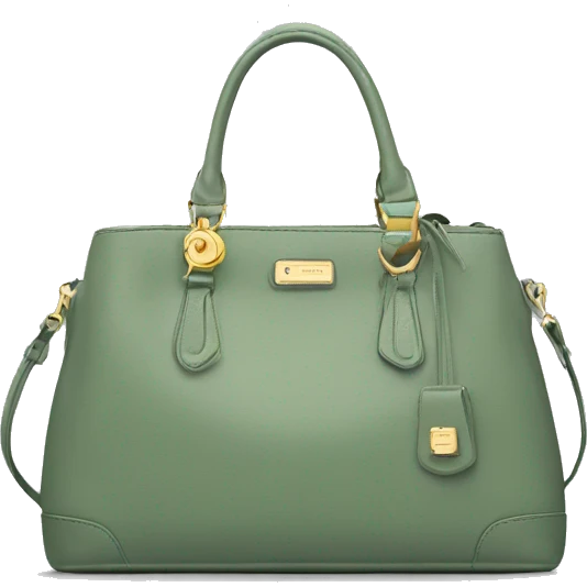 Sage green luxury purse  emoji