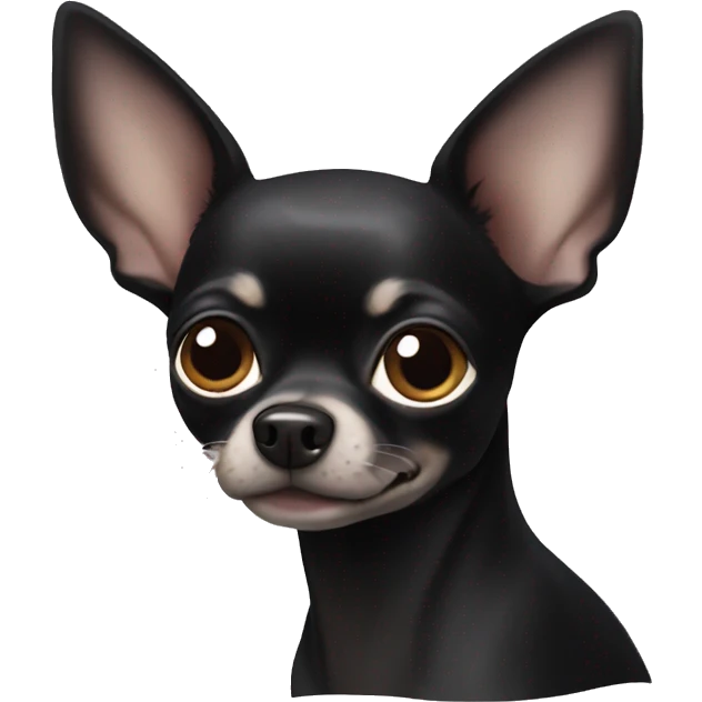 Black chihuahua  emoji