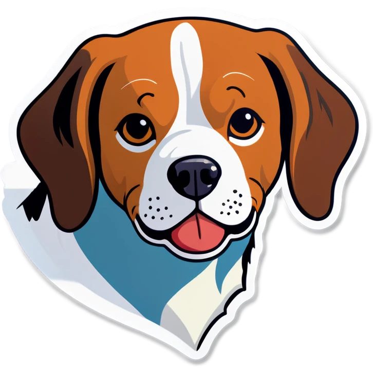 Concerned beagle  emoji