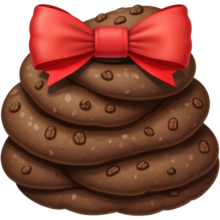 Poop with bow  emoji