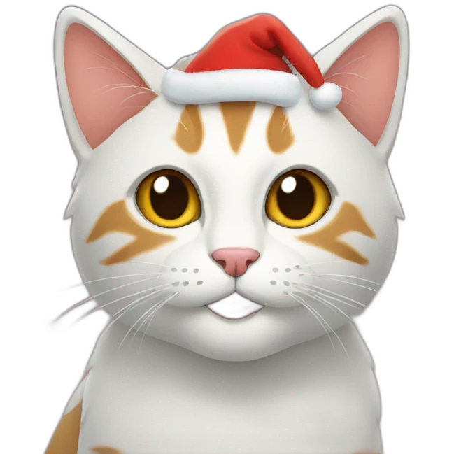 Cat christmas emoji