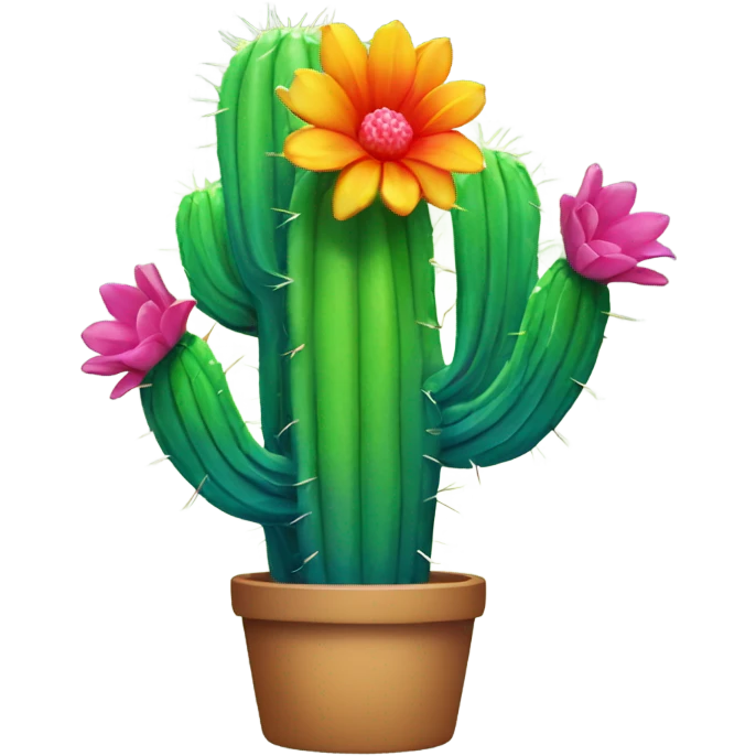 Rainbow cactus  emoji