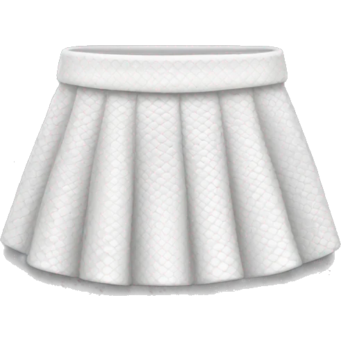 white snakeskin skirt emoji