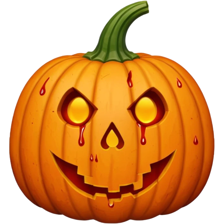 bloody pumpkin emoji