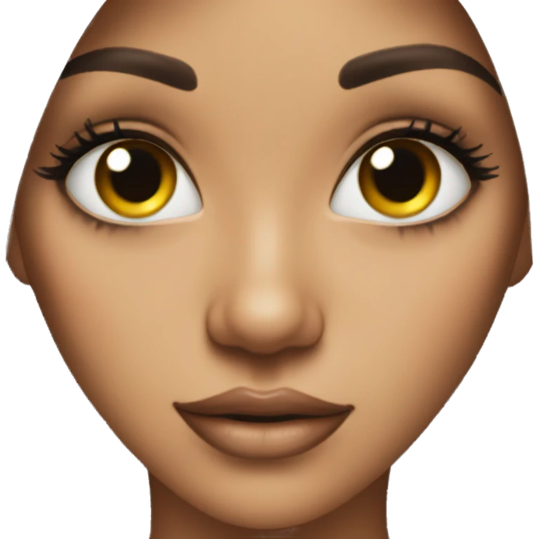 A beautiful girl with long lashes emoji