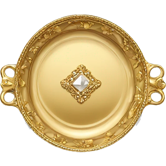 Gold vintage jewlery dish  emoji