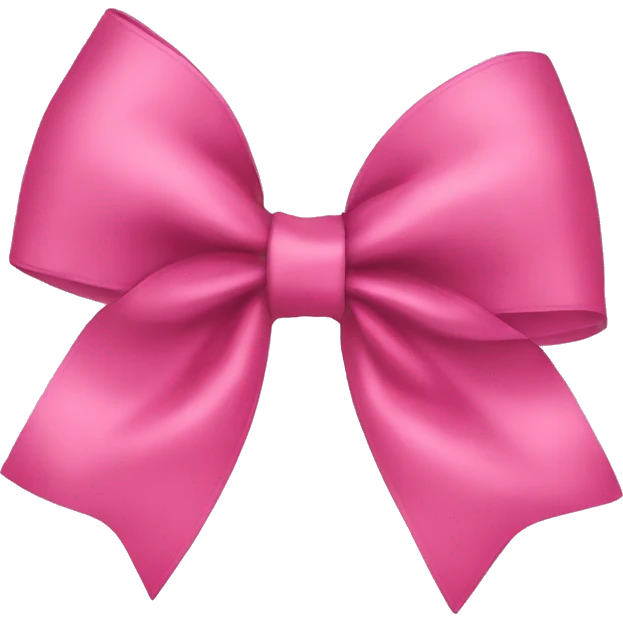 Coquette bow emoji