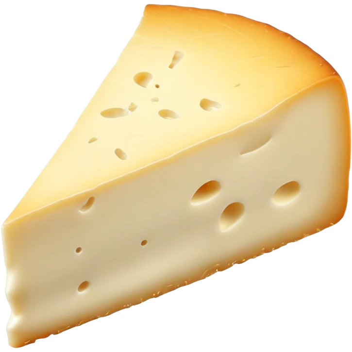 cinematic-realistic-brie-cheese-emoji,-featuring-soft-ripened-cheese-with-a-delicate white rind-rendered-with-lifelike-detail-and-inviting,-natural-lighting emoji