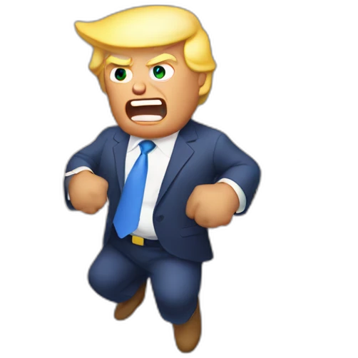 donald trump struck by lightning emoji