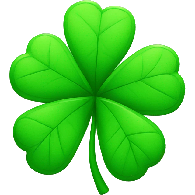 four leaf clover emoji