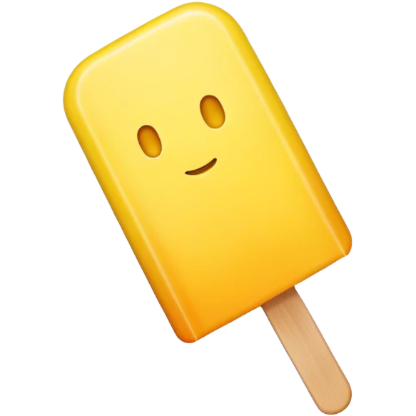 Popsicle yellow emoji