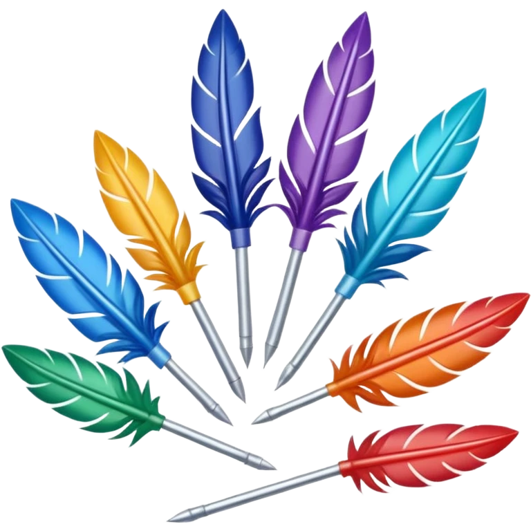 cible fléchette de différente couleur emoji