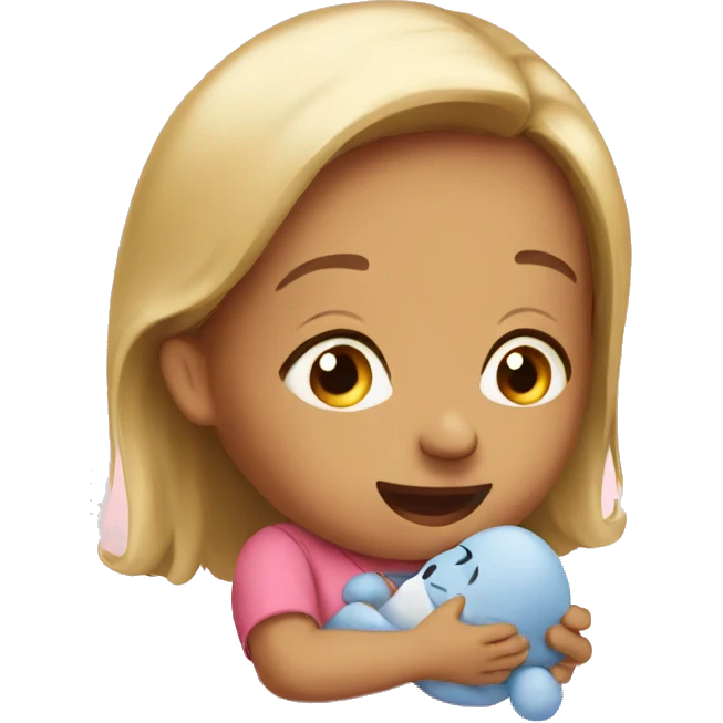 talking with baby emoji
