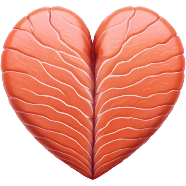 Salmon heart emoji