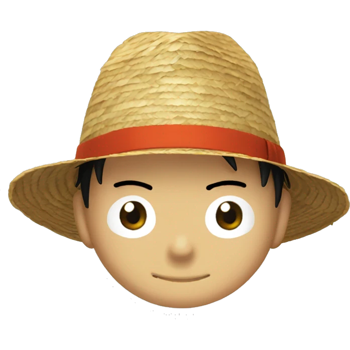 Chapeau de paille de Luffy emoji