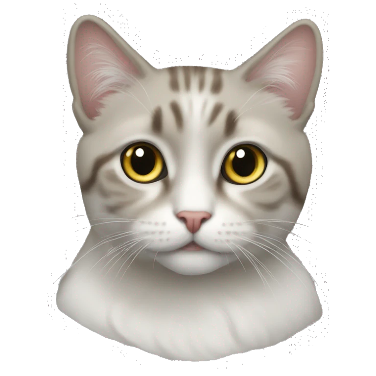 Белая кошка  emoji