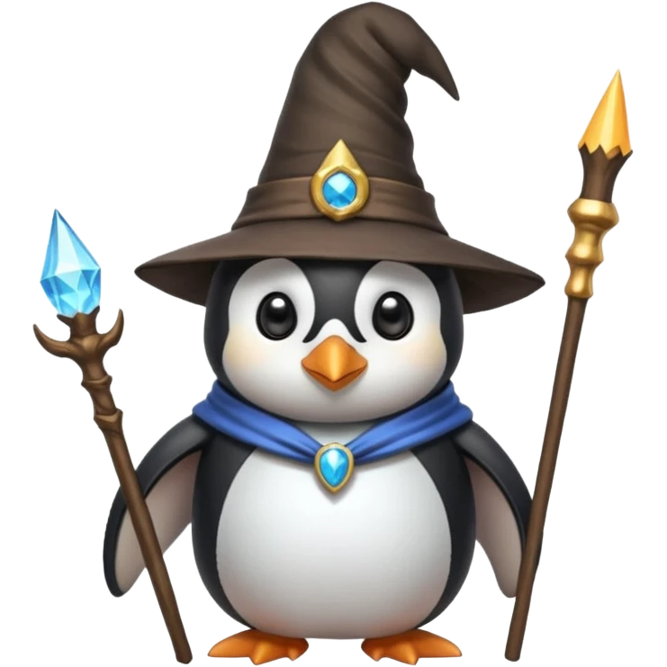 Penguin Wizard emoji
