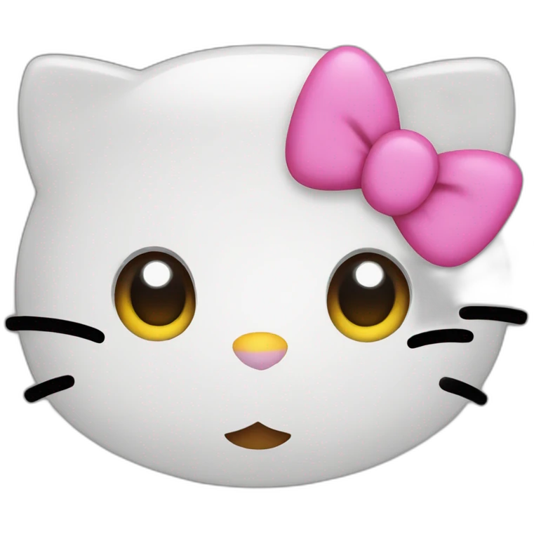 Hello kitty face emoji