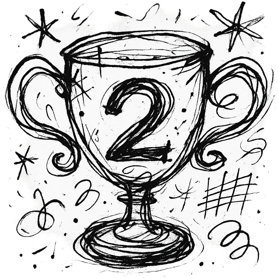 second place cup emoji