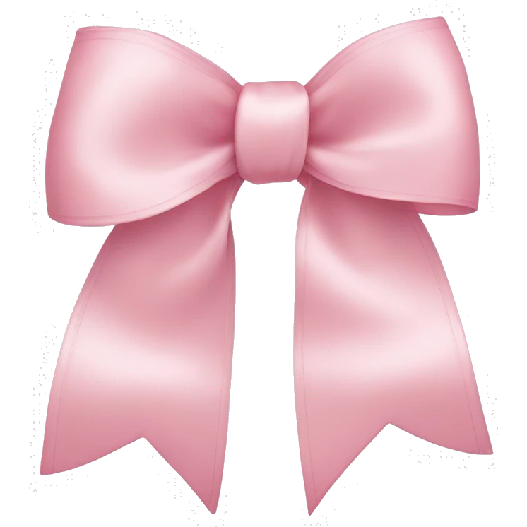 light pink ribbon bow emoji