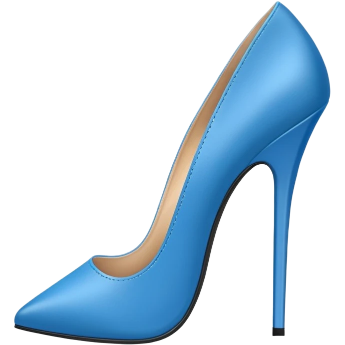 super realistic blue heels emoji