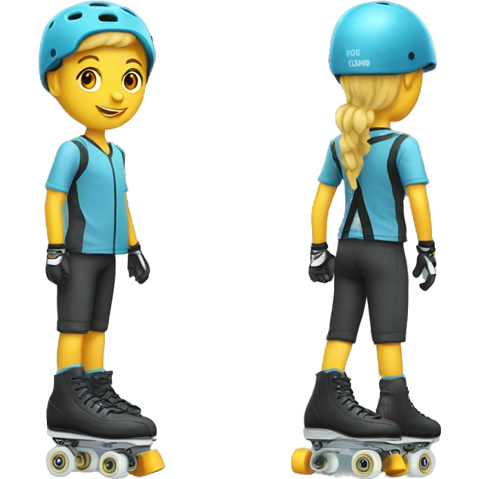 Professional Roller inline skating  emoji