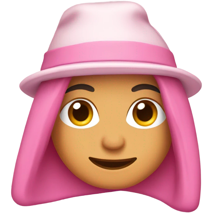 gorro rosa emoji