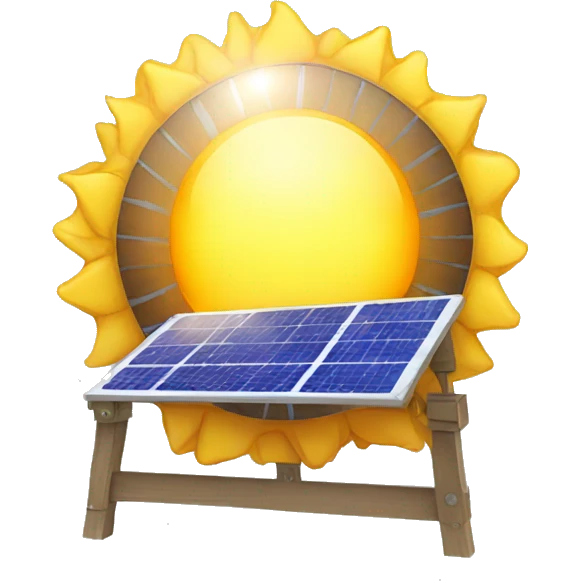 Placa solar emoji