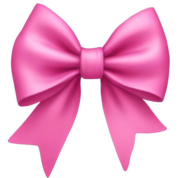 Pink bow emoji