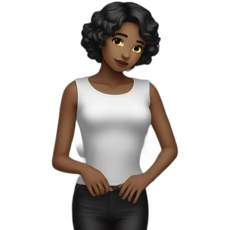fallen angel all black emoji