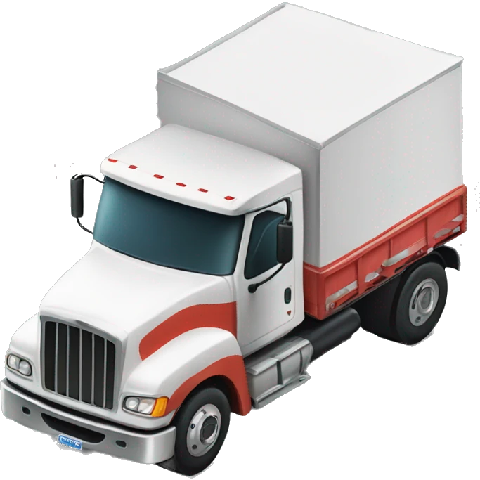 Semi-Truck for delivering pallets of Pizza emoji