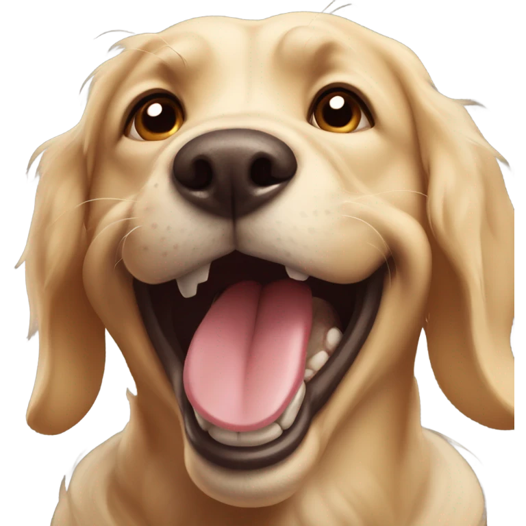 Dogs smiling  emoji