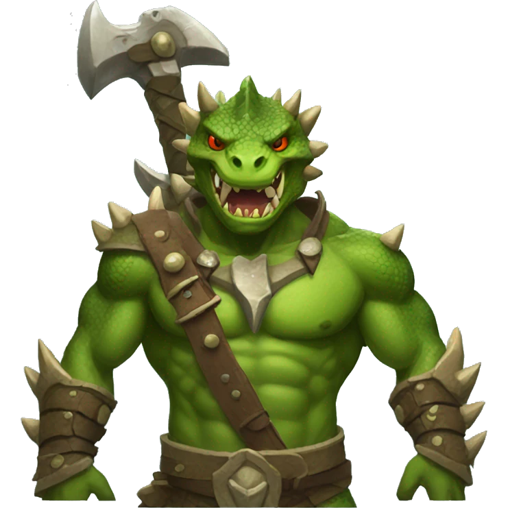 lizardman barbarian emoji