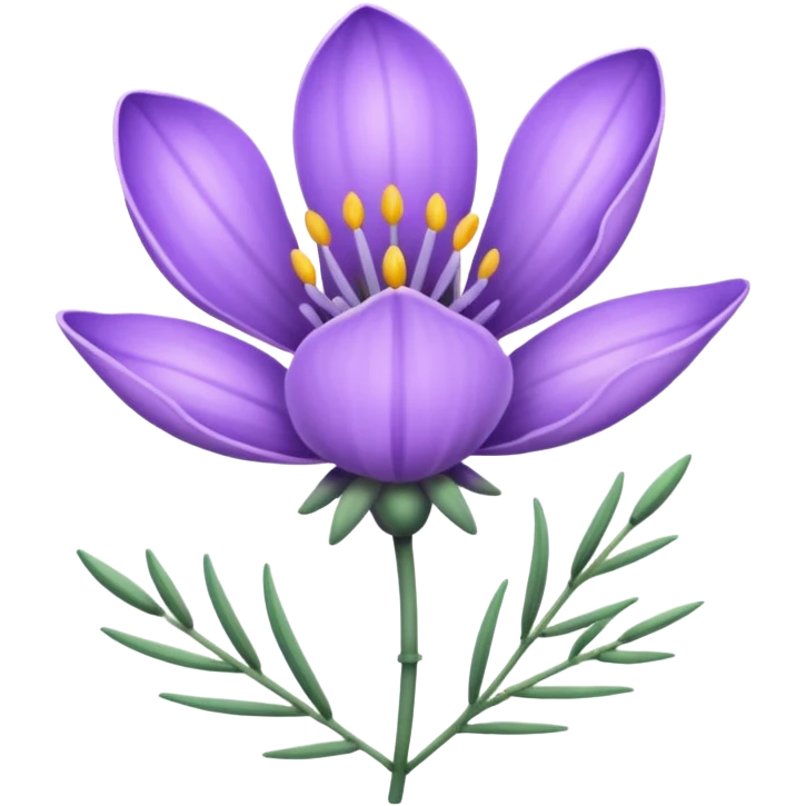 lavender color flower emoji