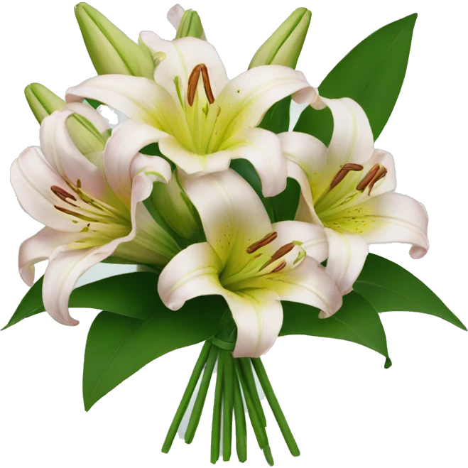 A bouquet of lilies emoji