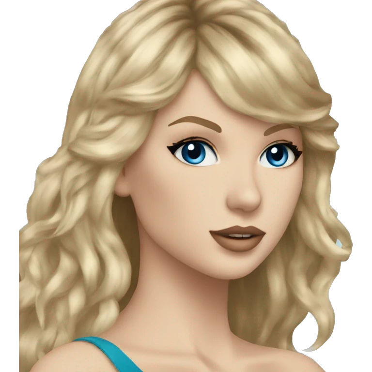 Taylor Swift blue eyes blond long hair  emoji
