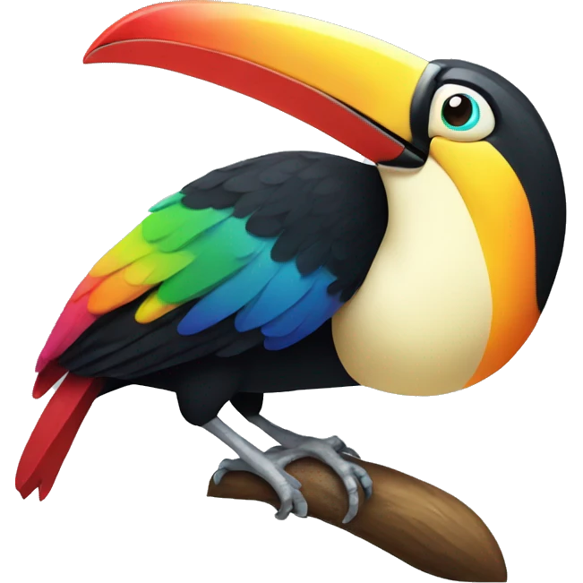 colourful toucan emoji