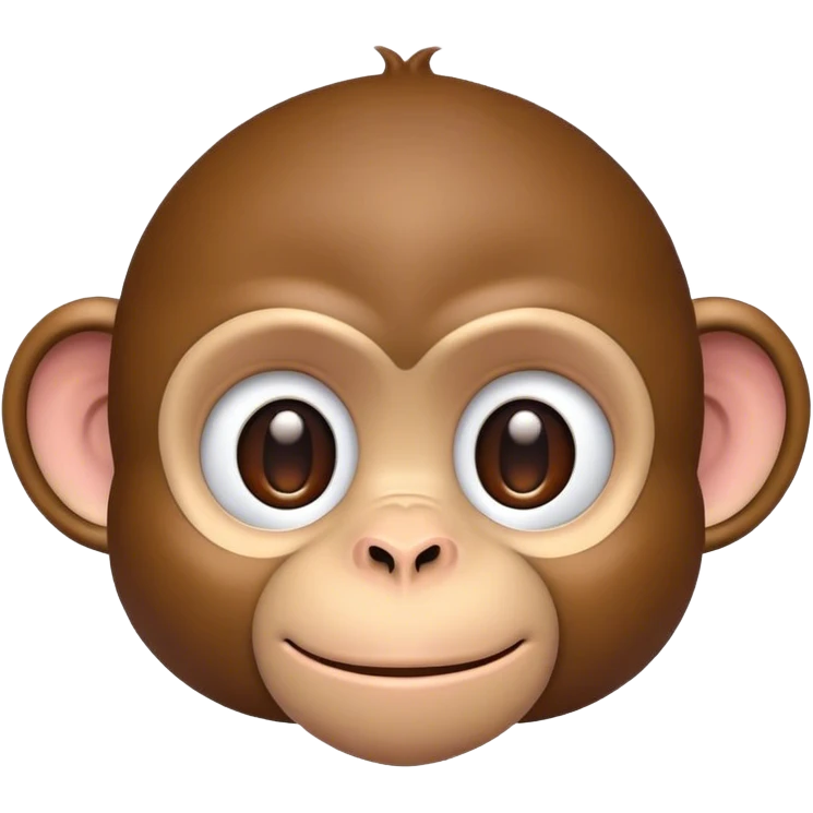Smart monkey emoji