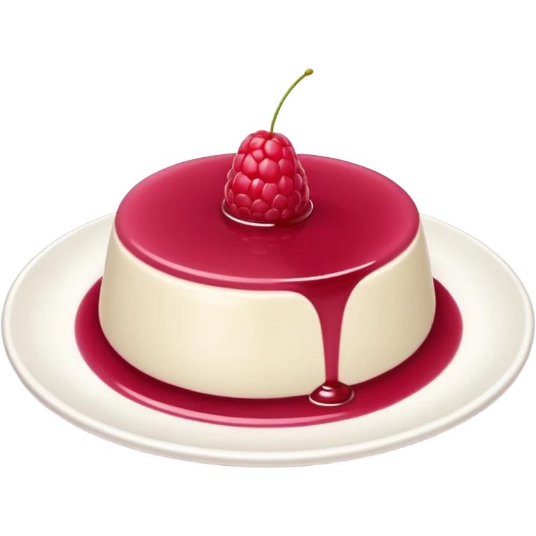 panna cotta on dish emoji