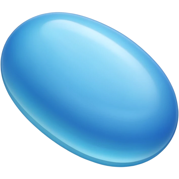 blue jellybean emoji