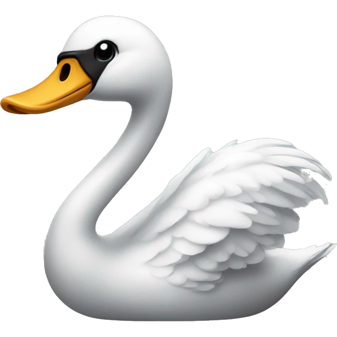 Swan with a football emoji