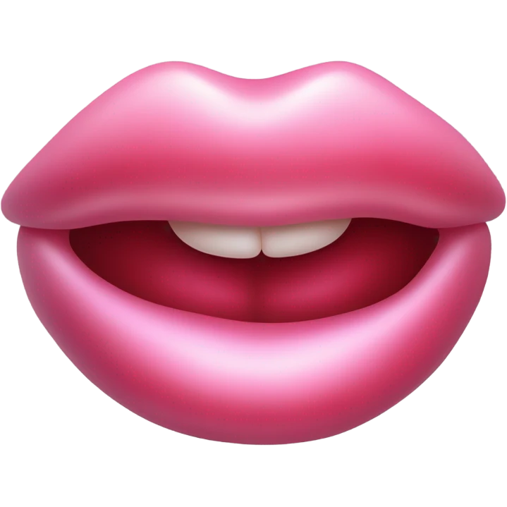 Lips gummy emoji