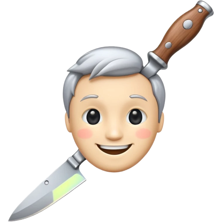 cute knife with face emoji