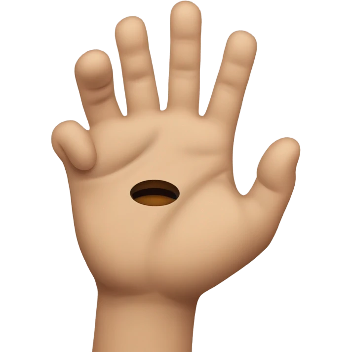 Cara con una mano que dice no emoji