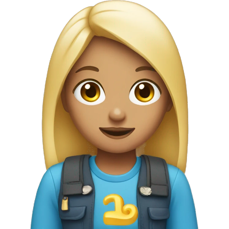 girl with twinkl symbols style emoji